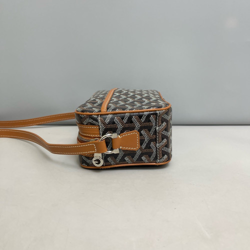 Goyard Sac Cap Vert Goyardine Tan Black White Goyard Sac Cap Vert Goyardine Tan Black White