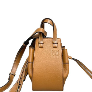 Loewe Mini Hammock Grained Calfskin Tan