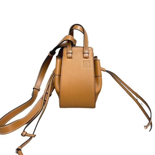 Loewe Mini Hammock Grained Calfskin Tan