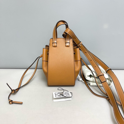Loewe Mini Hammock Grained Calfskin Tan