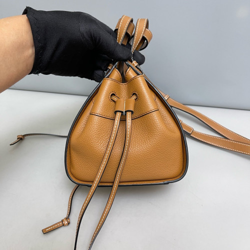 Loewe Mini Hammock Grained Calfskin Tan