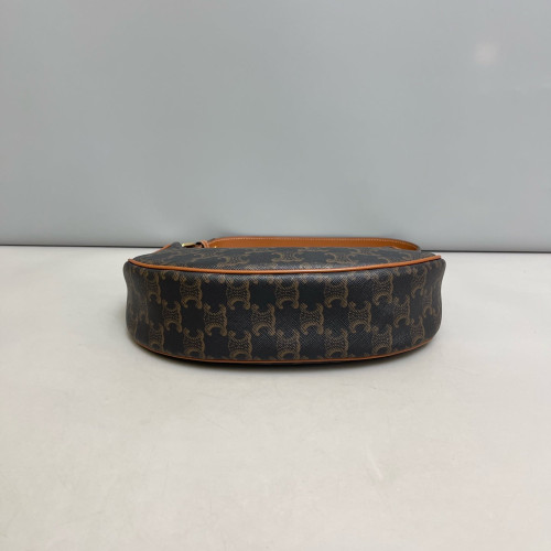 Celine Medium Ava Triomphe Shoulder Bag Triomphe Brown Black