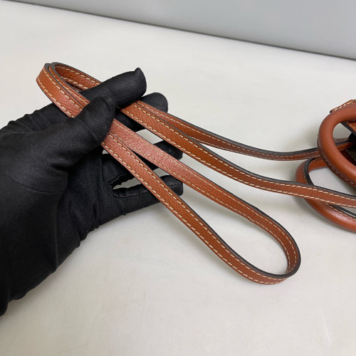 Chloe Crossbody Bag Calfskin Brown
