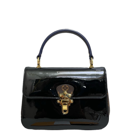 Louis Vuitton Two-Way Bag Vernis Monogram Black Brown