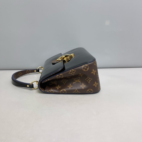 Louis Vuitton Two-Way Bag Vernis Monogram Black Brown