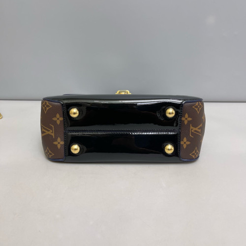 Louis Vuitton Two-Way Bag Vernis Monogram Black Brown
