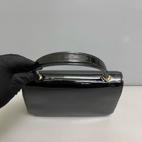 Louis Vuitton Two-Way Bag Vernis Monogram Black Brown