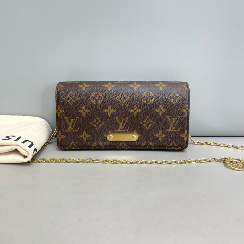Louis Vuitton Lily Wallet On Chain Monogram Brown
