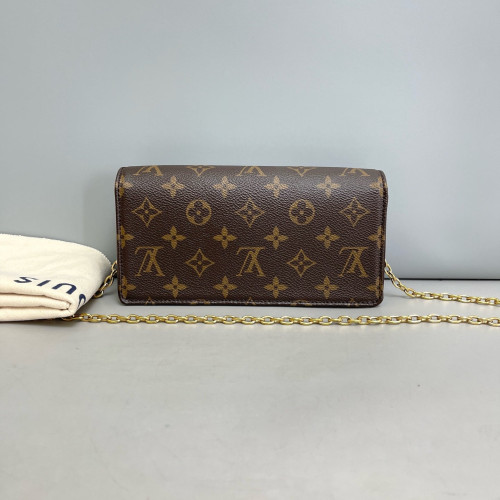 Louis Vuitton Lily Wallet On Chain Monogram Brown