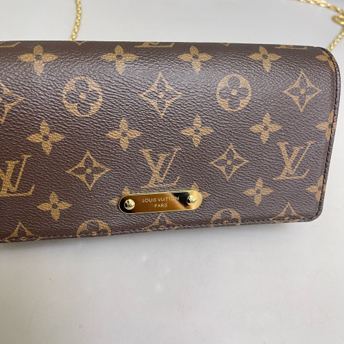 Louis Vuitton Lily Wallet On Chain Monogram Brown