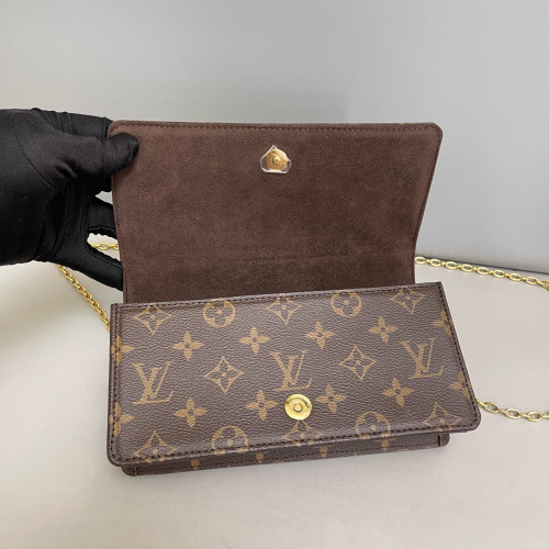 Louis Vuitton Lily Wallet On Chain Monogram Brown