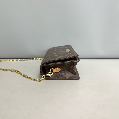 Louis Vuitton Lily Wallet On Chain Monogram Brown
