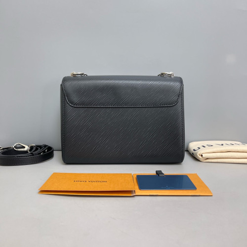 Louis Vuitton Twist MM Epi Black White Louis Vuitton Twist MM Epi Black White
