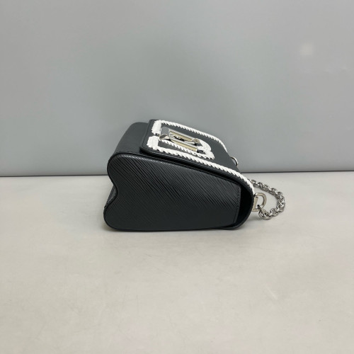 Louis Vuitton Twist MM Epi Black White Louis Vuitton Twist MM Epi Black White