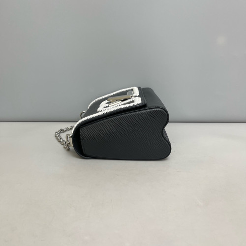 Louis Vuitton Twist MM Epi Black White Louis Vuitton Twist MM Epi Black White