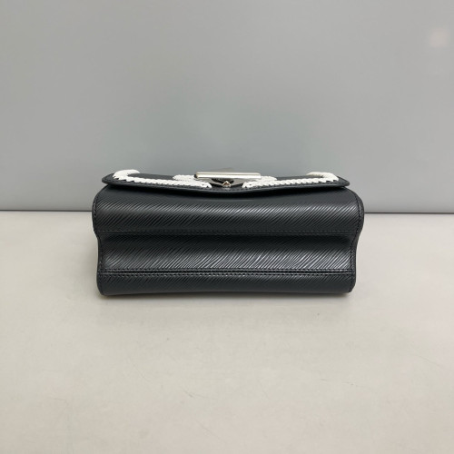Louis Vuitton Twist MM Epi Black White Louis Vuitton Twist MM Epi Black White