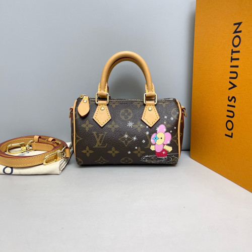 Louis Vuitton Nano Speedy Bandouliere Monogram Brown