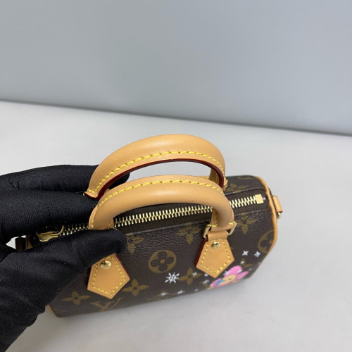 Louis Vuitton Nano Speedy Bandouliere Monogram Brown