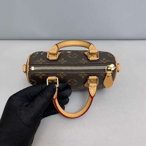 Louis Vuitton Nano Speedy Bandouliere Monogram Brown