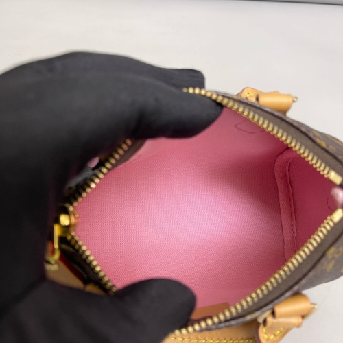 Louis Vuitton Nano Speedy Bandouliere Monogram Brown