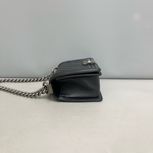 Chanel Quilted Mini Boy Flap Calfskin Black