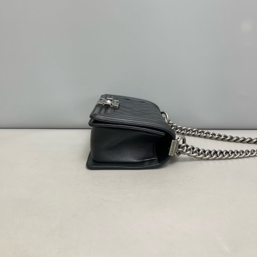Chanel Quilted Mini Boy Flap Calfskin Black