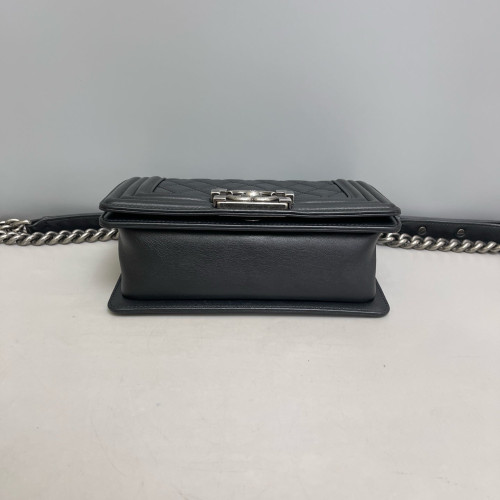 Chanel Quilted Mini Boy Flap Calfskin Black