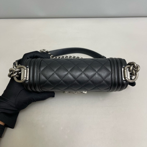 Chanel Quilted Mini Boy Flap Calfskin Black