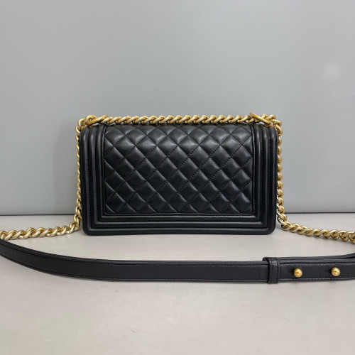 Chanel Quilted Medium Boy Flap Calfskin Black