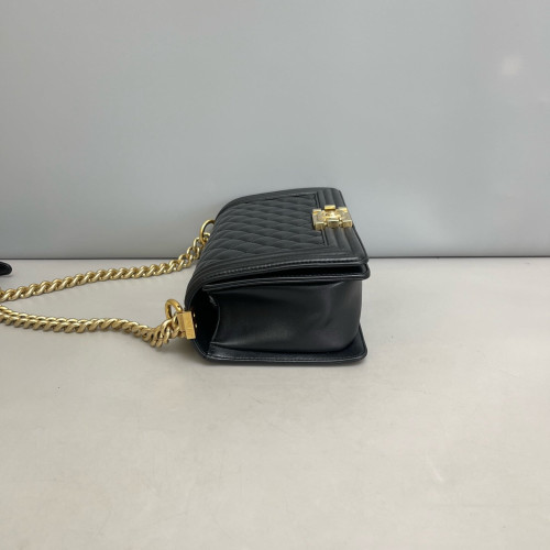 Chanel Quilted Medium Boy Flap Calfskin Black
