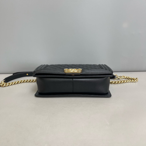 Chanel Quilted Medium Boy Flap Calfskin Black