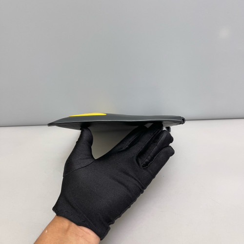 Fendi Clutch Calfskin Black Yellow