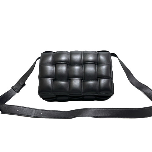 Bottega Veneta Small Padded Cassette Crossbody Bag Calfskin Intrecciato Black Bottega Veneta Small Padded Cassette Crossbody Bag Calfskin Intrecciato Black