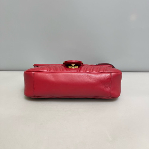 Gucci Matelasse Small GG Marmont Calfskin Red