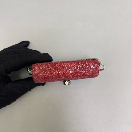 Bvlgari Serpenti Forever Micro Bag Galuchat Stingray Red