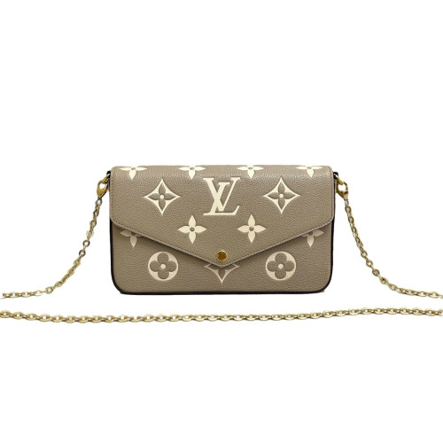 Louis Vuitton Pochette Felicie Chain Wallet Monogram Empreinte Giant Marmo