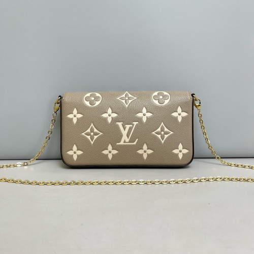 Louis Vuitton Pochette Felicie Chain Wallet Monogram Empreinte Giant Marmo