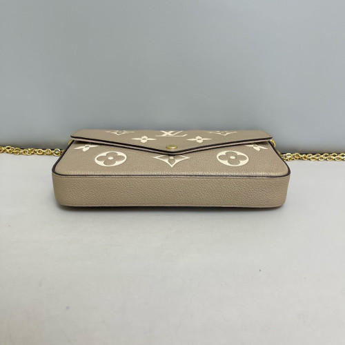 Louis Vuitton Pochette Felicie Chain Wallet Monogram Empreinte Giant Marmo