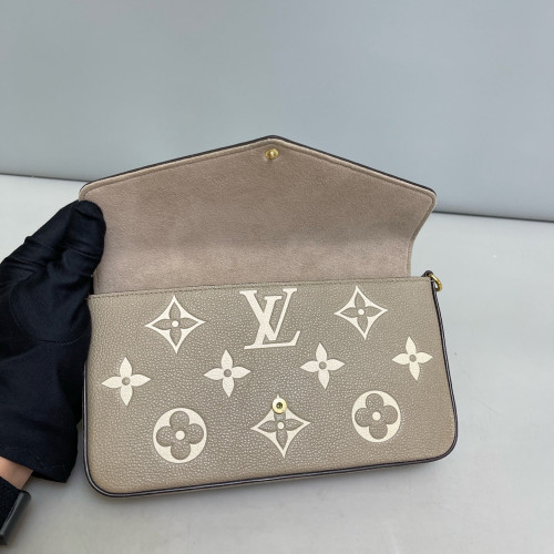 Louis Vuitton Pochette Felicie Chain Wallet Monogram Empreinte Giant Marmo