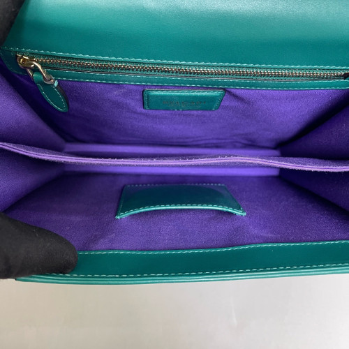 Bvlgari Large Serpenti Forever Top Handle Bag Calfskin Green