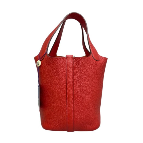 Hermes Picotin 18 Taurillon Clemence 53 Rouge Vif