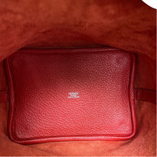 Hermes Picotin 18 Taurillon Clemence 53 Rouge Vif