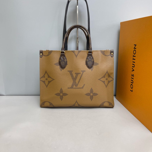 Louis Vuitton Onthego MM Reverse Monogram Giant Brown