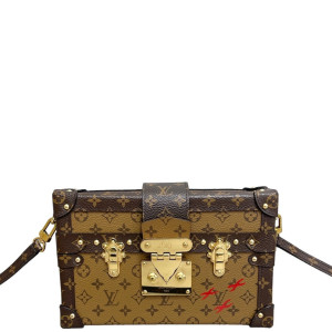 Louis Vuitton Petite Malle Monogram Reverse Monogram Brown