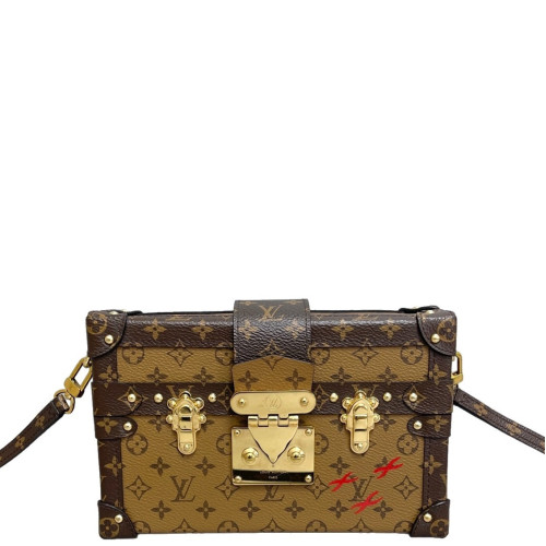 Louis Vuitton Petite Malle Monogram Reverse Monogram Brown