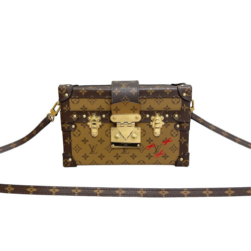 Louis Vuitton Petite Malle Monogram Reverse Monogram Brown