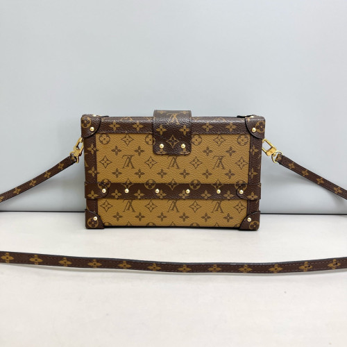Louis Vuitton Petite Malle Monogram Reverse Monogram Brown