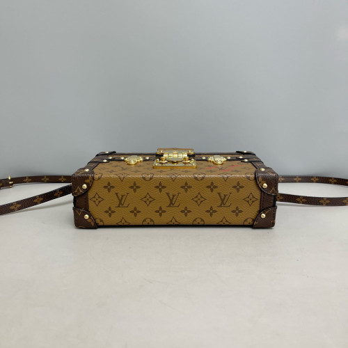 Louis Vuitton Petite Malle Monogram Reverse Monogram Brown
