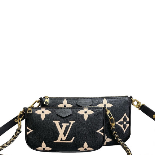 Louis Vuitton Multi Pochette Accessories Monogram Empreinte Giant Black