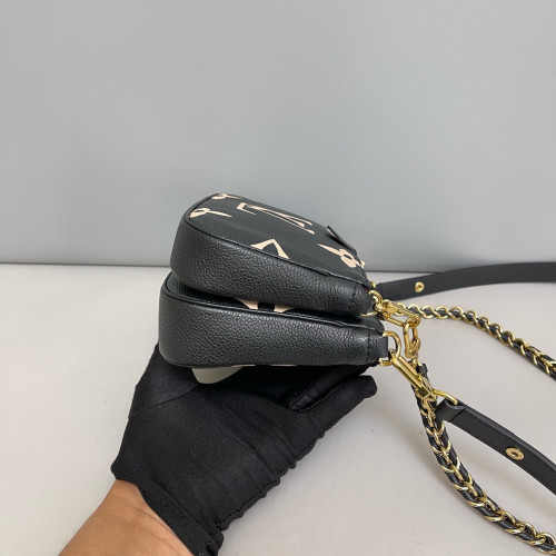 Louis Vuitton Multi Pochette Accessories Monogram Empreinte Giant Black